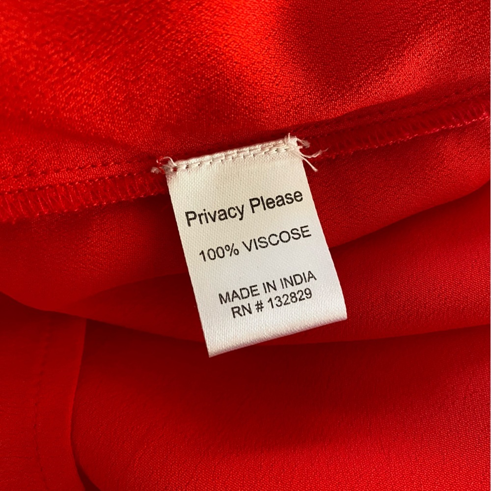 Revolve Privacy Please Red Ruffle Mini Dress Large - Picture 13 of 15